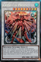 Crystron Phoenix - RA04-EN058 - (PCR) Prismatic Collector's Rare - 1st Edition